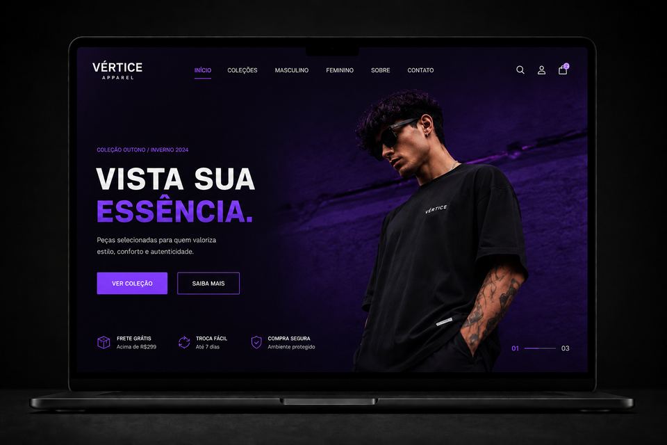 Site de loja de roupas